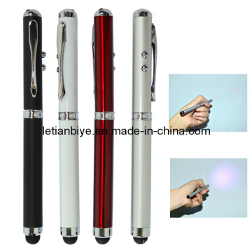 Metall Touch-Pen mit LED Licht und Laser (LT-Y116)